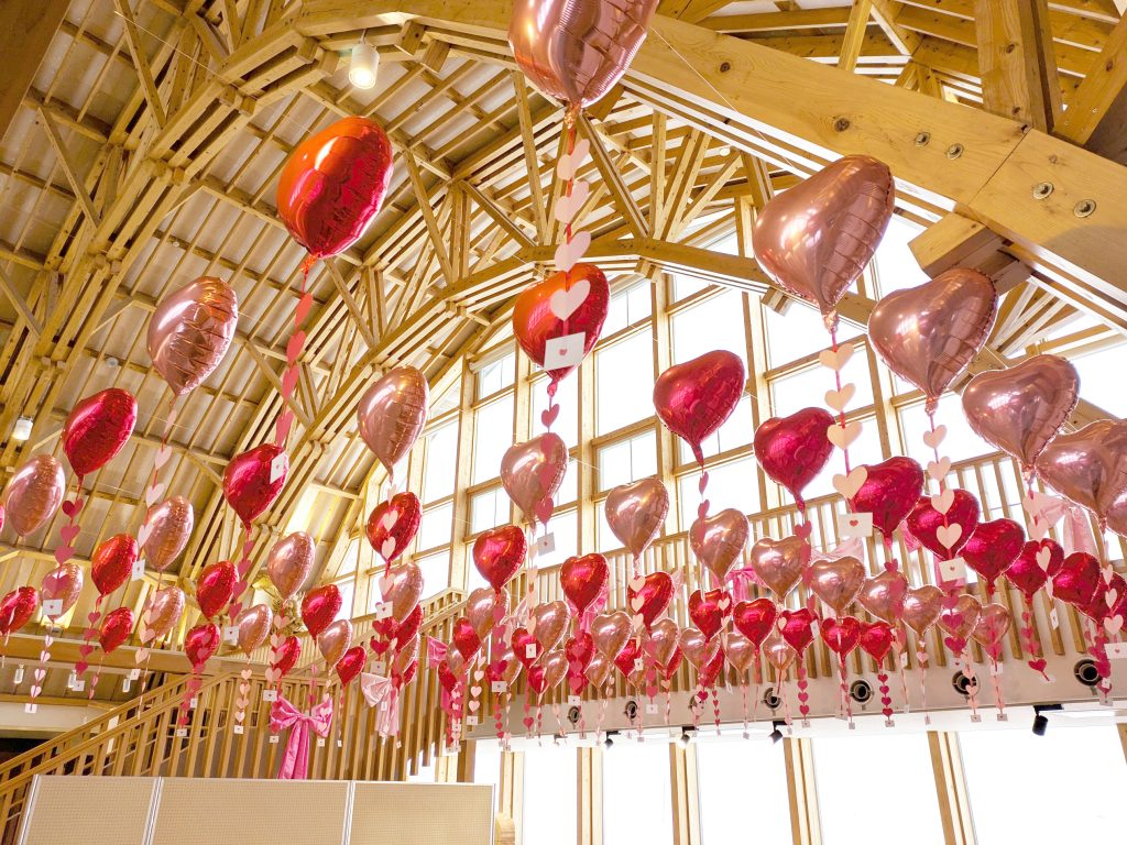ハートバルーン展示中！！（3/15㊐まで！）